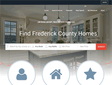 Tablet Screenshot of findfrederickcountyhomes.com